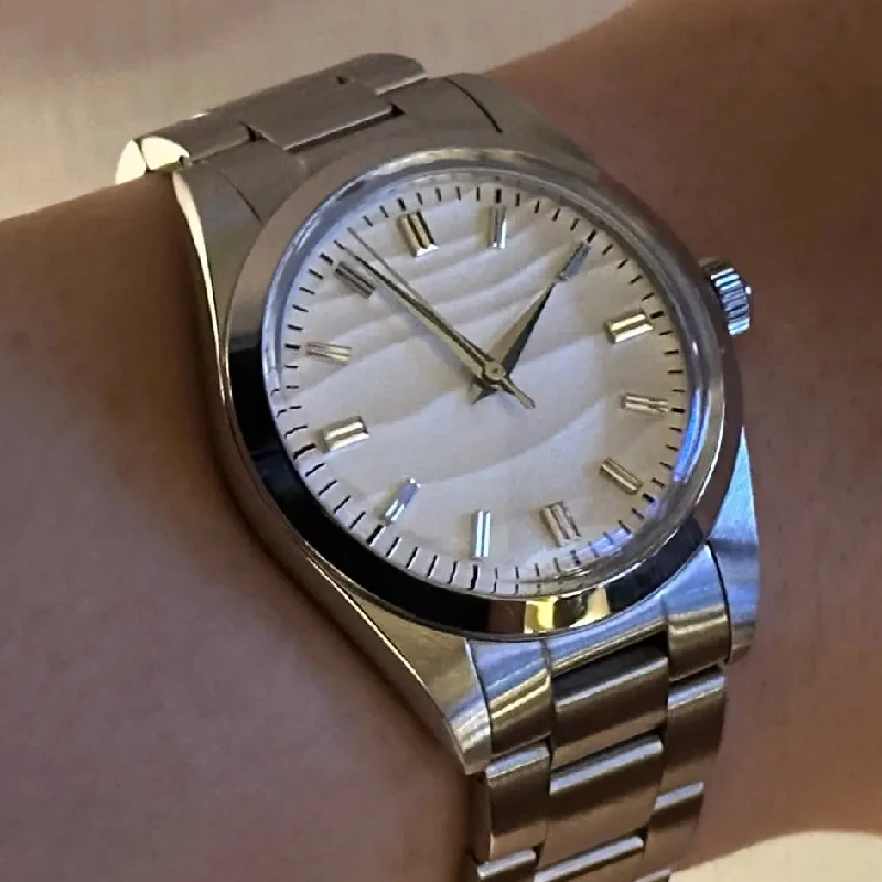 

ADDIESDIVE High Quality 36mm Stainless Steel Men Watch Bubble Mirror Pot Cover Glass 10Bar Waterproof Watches AD2030 WristWatch