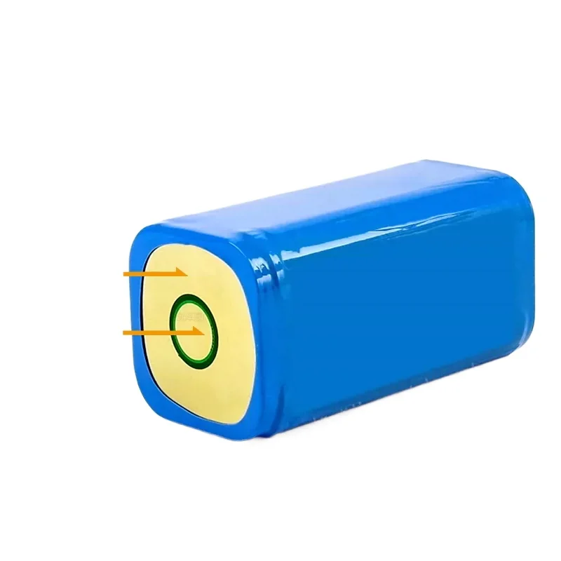 for 18650 Battery Pack 4 Cells 9600mAh 3.7V Li-ion Inner Positive Outer Negative for Strong Light Flashlight