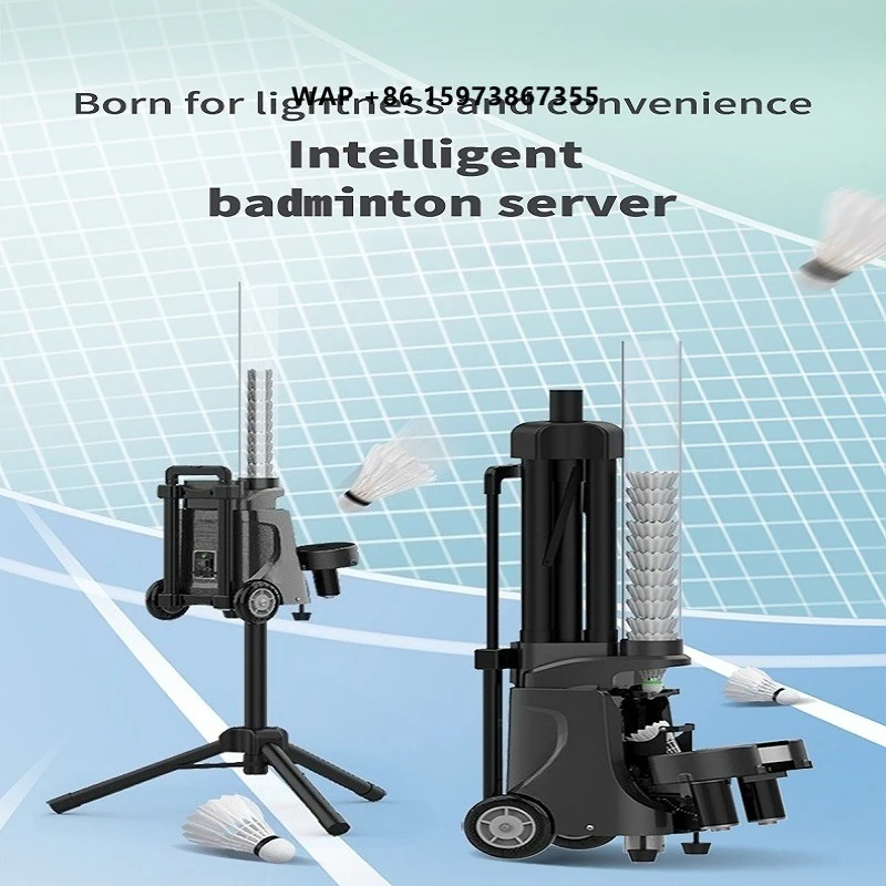 Hot Popular Professional Automatic Badminton Ball Machine App Remote Control Shuttlecock Feeder Equipment for Training