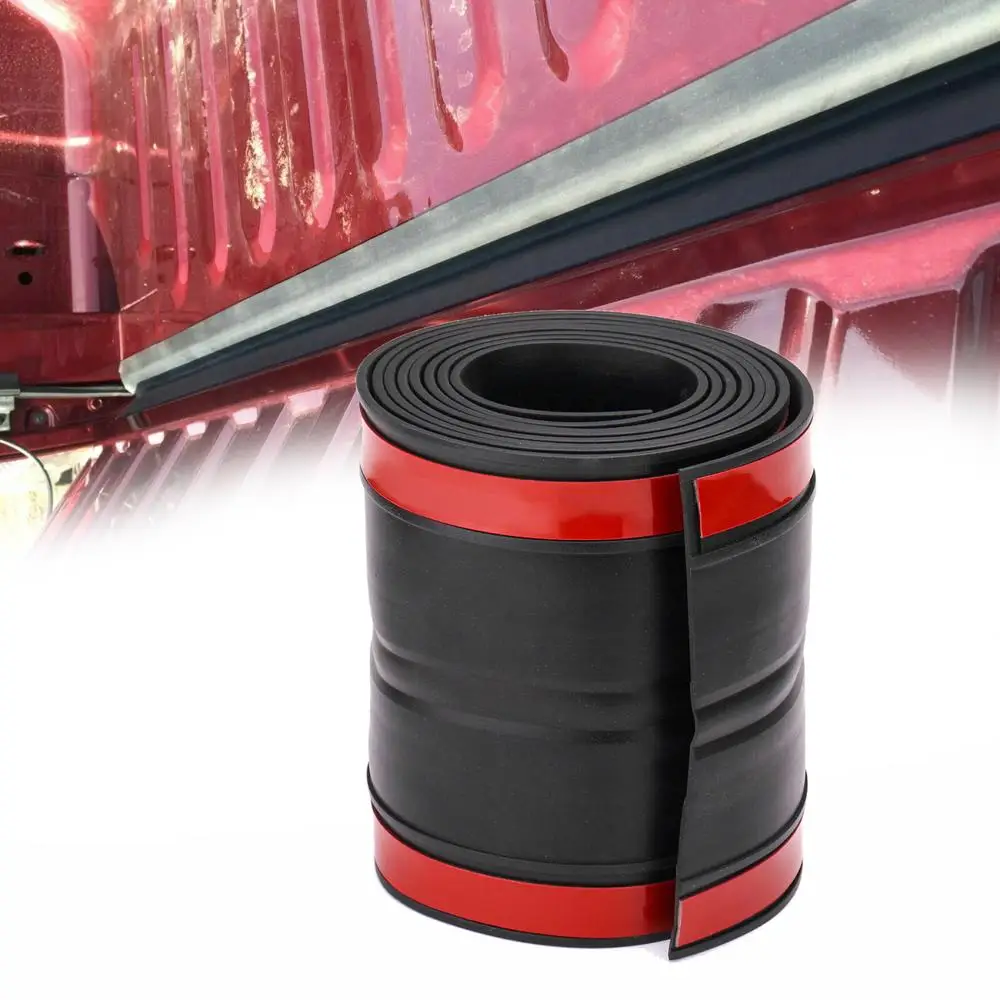 Adhesive Universal Rubber Truck Bed Sealing Strip 11*340cm Pickup Tailgate Gap Cover Filler Weather Stripping Cap Seal Kit