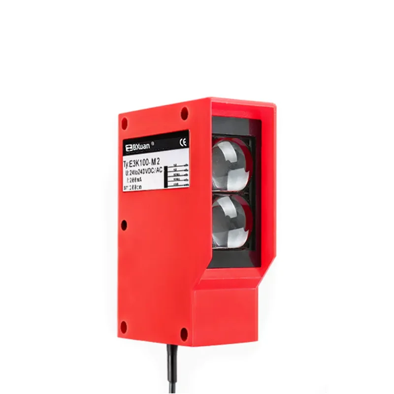 Imagem -02 - Bxuan-sensor Fotoelétrico Sensor de Proximidade Interruptor de Distância de Detecção Npn Pnp E3k 20m 24v 110v 220v