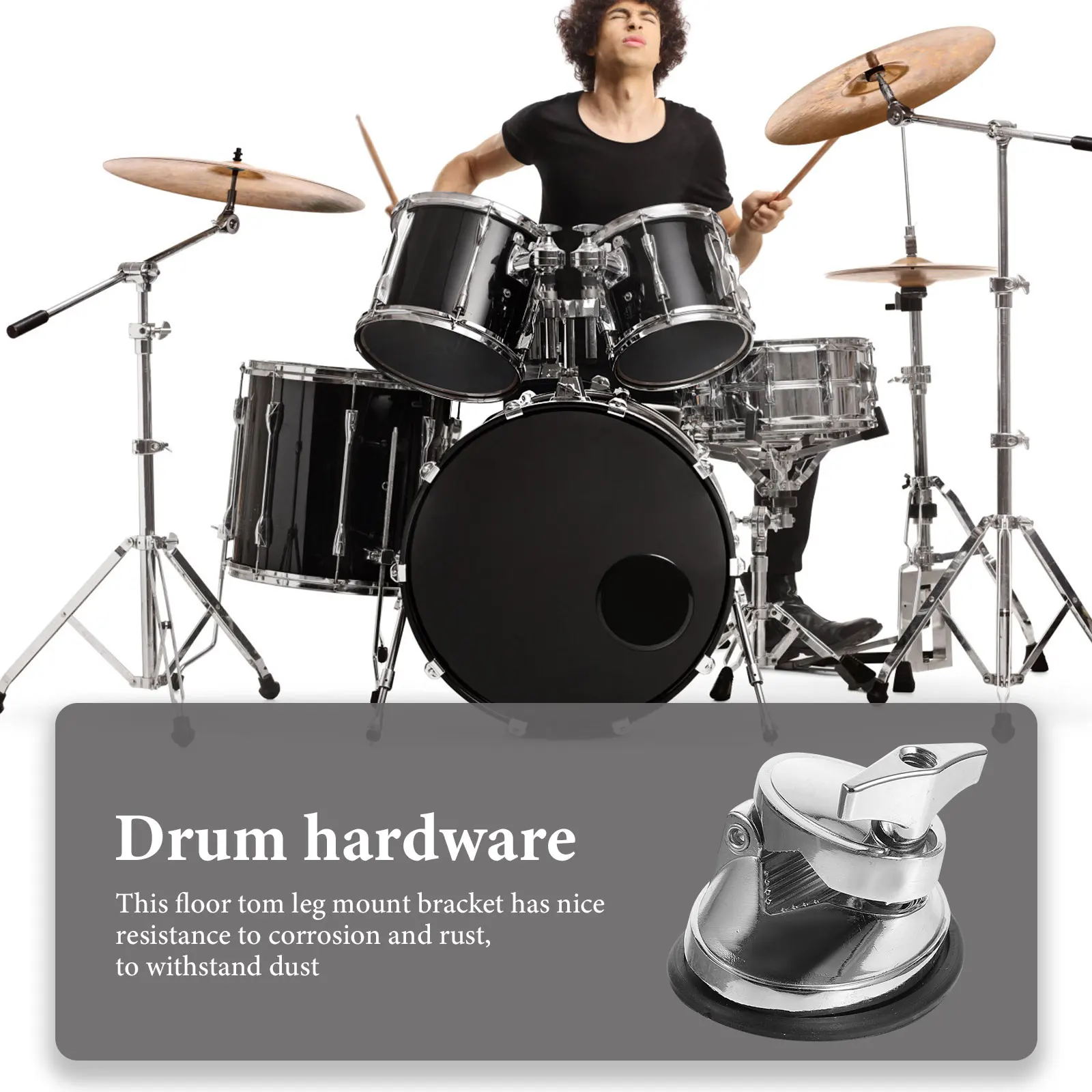 

Drum Saddle Lug Adjuster Snare Accessories L18 Saddle 52mm Floor Tom Leg Mount Bracket Drum Hardware Replacement Part