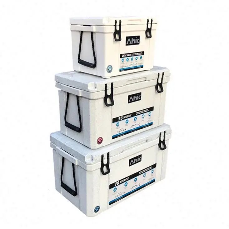 

45QT Rotomolded Picnic And Fishing Ice Chest Cool Box Portable Coolers For Camping Fishing