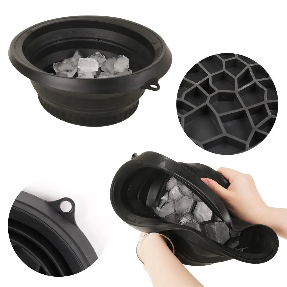 Silicone Ice Bath Washbasin Relief Stress Improved Blood Circulation Ice Bath Tub Bucket Foldable Rapid Cooling Bathing Home