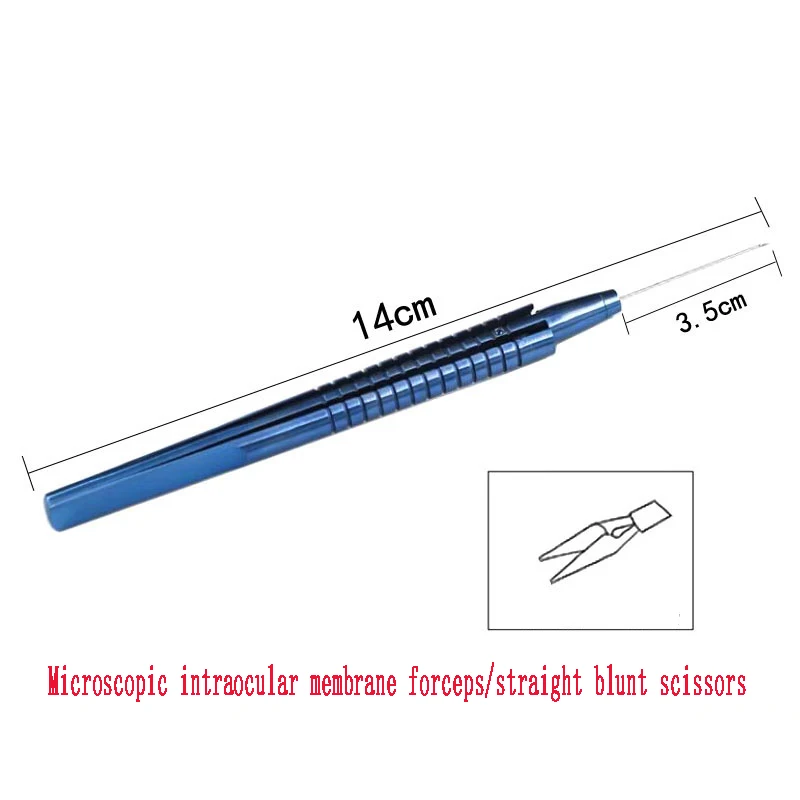 23G Oogheelkundige Micro-instrumenten Intraoculaire Grensfilm Tang Schaar Titanium Legering Intraoculaire Retina Intraoculaire Tang