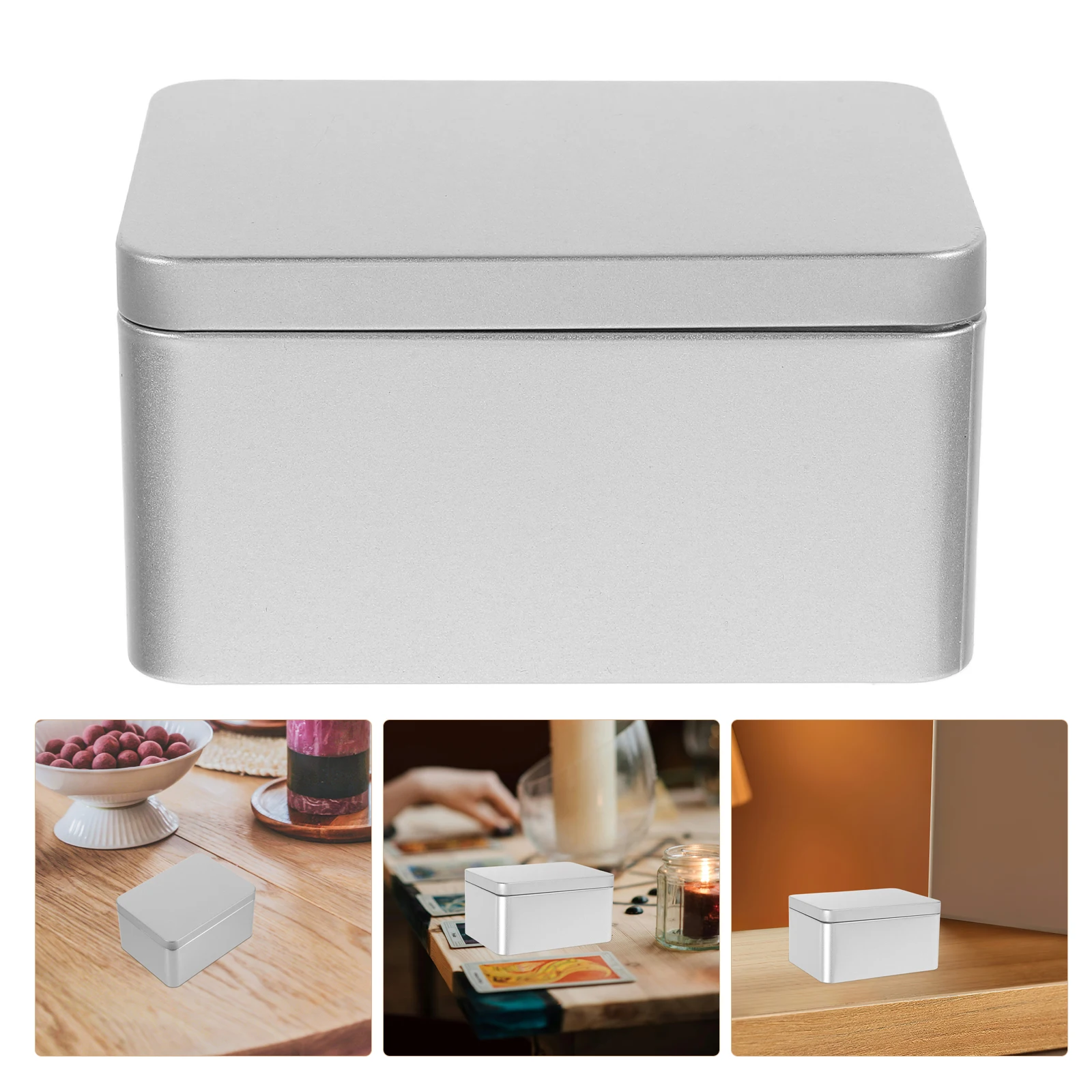 

Tinplate Storage Box Large Size for Sewing Kit Organization Craft Materials Photo Collection Card Storage Travel Keepsake