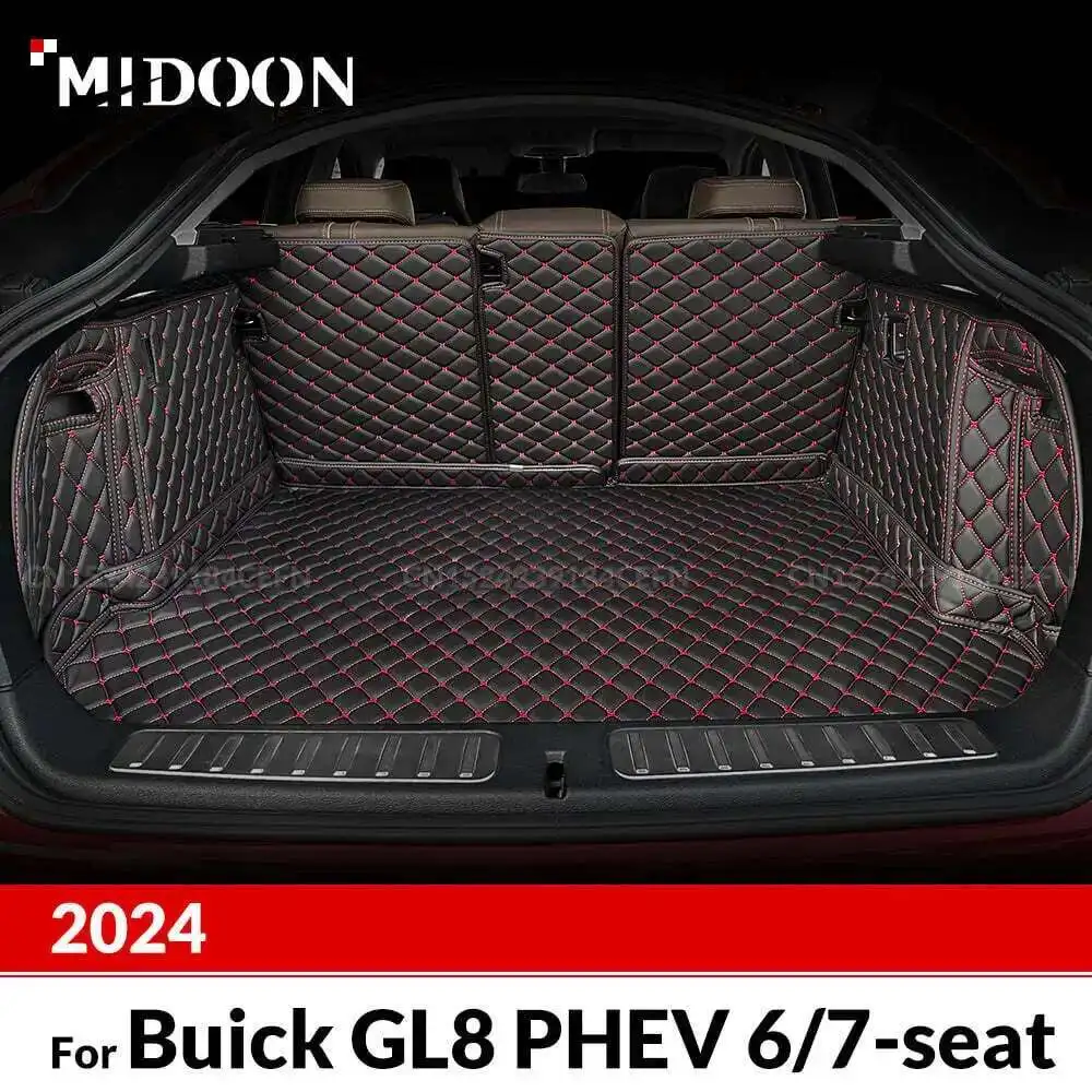 

Для Buick GL8 PHEV 6/7-seat 2024, автомобильный коврик для багажника с полным покрытием, автомобильный защитный коврик, грузовой вкладыш, аксессуары для интерьера