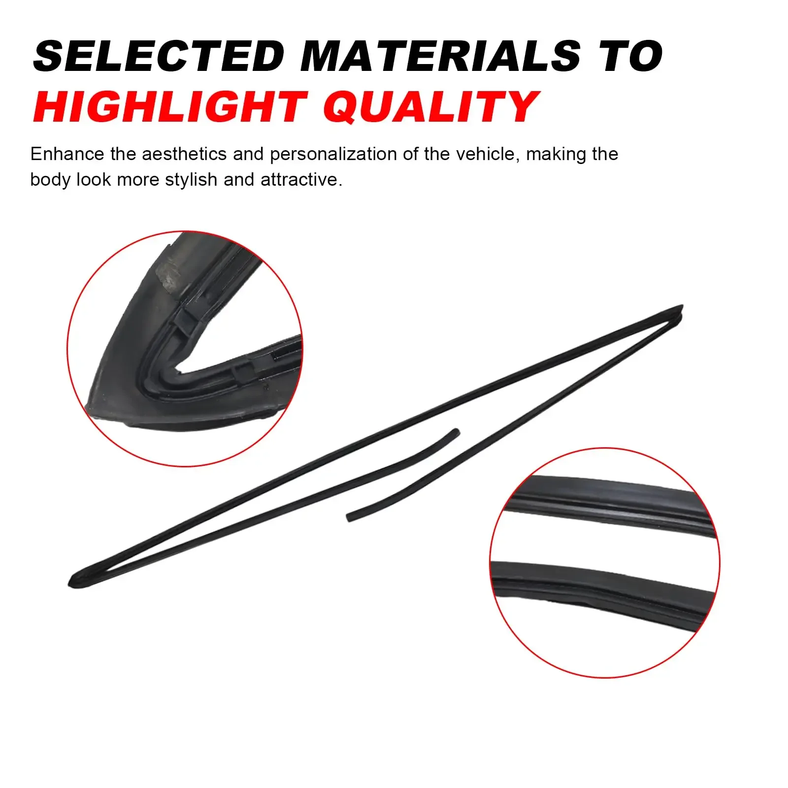 Rear Upper Trunk Windshield Moulding Trim Seal 51317061970 For BMW E90 323i 325i 328i 330i 335i M3 Replacement Set