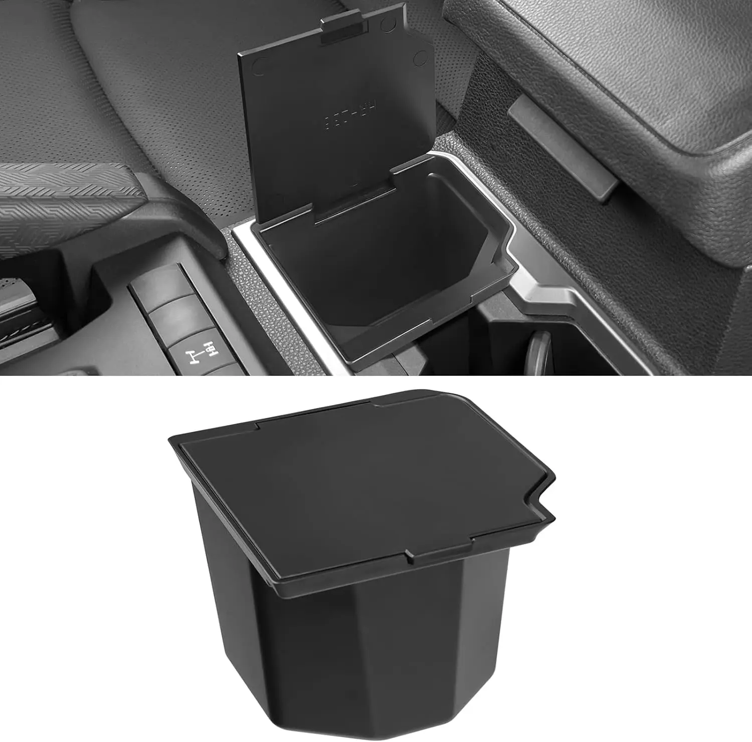 

Center Console Coin Box Organizer Compatible with 2025 Toyota 4Runner Armrest Insert ABS Plastic Coin Holder Secondary Storage
