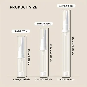 5/10 / 15 مل واضح كريم أساس موزع زجاجة محمولة جوهر السفر عينة حاوية خالية من الهواء فراغ جل العين كريم أنابيب فارغة أفضل 8 منتجات مبيعات عينة مجانية - No5