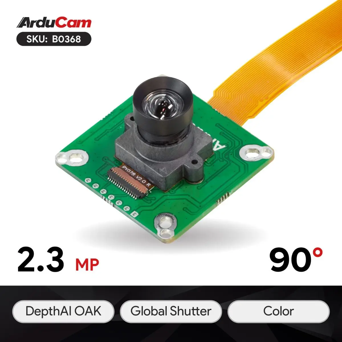 Arducam AR0234 Color Global Shutter Camera Module For DepthAI OAK