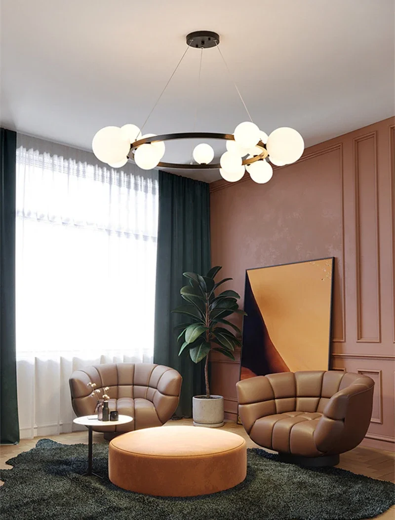 Plafonnier LED en forme de haricots magiques, design moderne, éclairage d'intérieur, luminaire décoratif de plafond, idéal pour une salle à manger, une cuisine, un salon ou une boutique, nouveau modèle