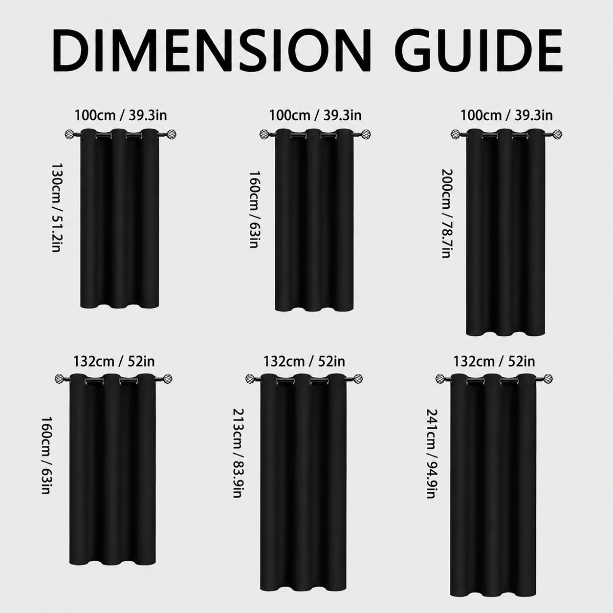 1pc/2pcs 100% Blackout Curtain Sewn with Tiebacks - Solid Window Curtains for Living Room, Bedroom, Home Decor, Grommet Top