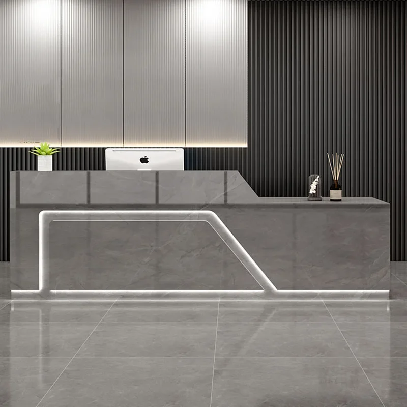 

European Front Reception Desks Podium Lectern Checkout Register Hair Salon Counter Shop Aesthetic Mostrador Unique Furniture