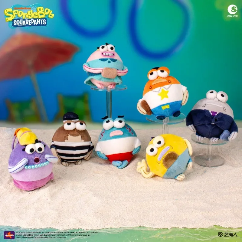 Juguetes de la serie de figuras de Bob Esponja, con diseños de Bikini Bottom y peces gorditos, en cajas sorpresa. Lindas figuras de anime, muñecas, regalos y adornos coleccionables.