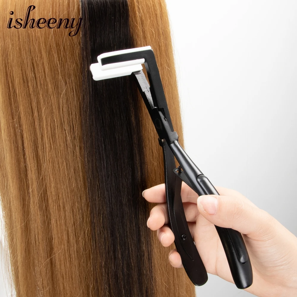 Isheeny Tape Hair Glue Remover With Pro Tape Extensions Press Plier No Battery USB Plug In Working Tape In Hair Remover Tools