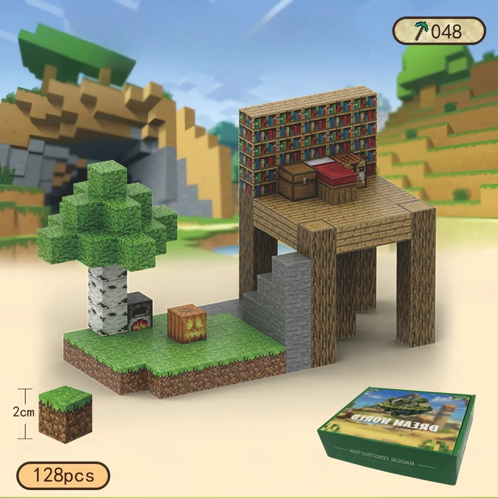 كتل مغناطيسية-بناء مغناطيس الألغام الطبعة العالمية ألعاب مغناطيسية للبنين والبنات سن 3 سنوات فما فوق ألعاب حسية مكعبات ألعاب البناء