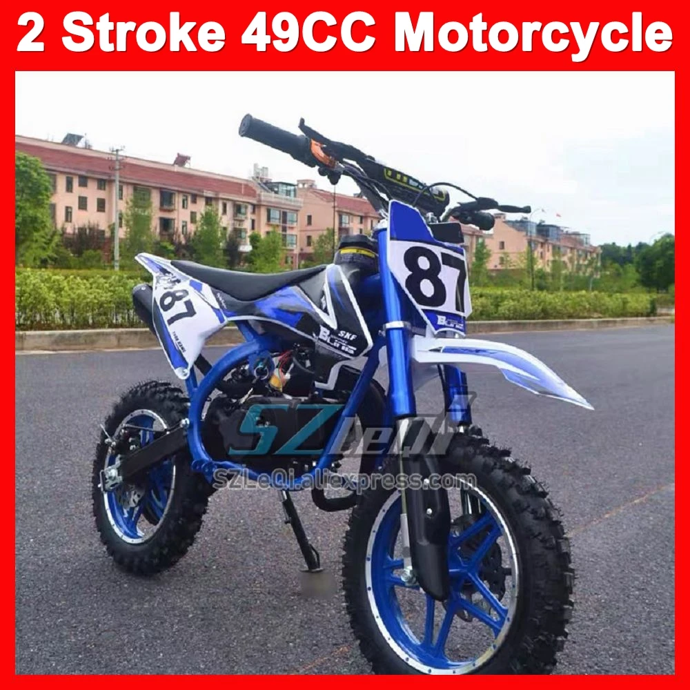 49/50CC 2-Stroke Motorbike MINI Smalll Small-scale Small-sized Miniature ATV OFF-road Gasoline Motorcycle Racing MOTO Dirt Bike