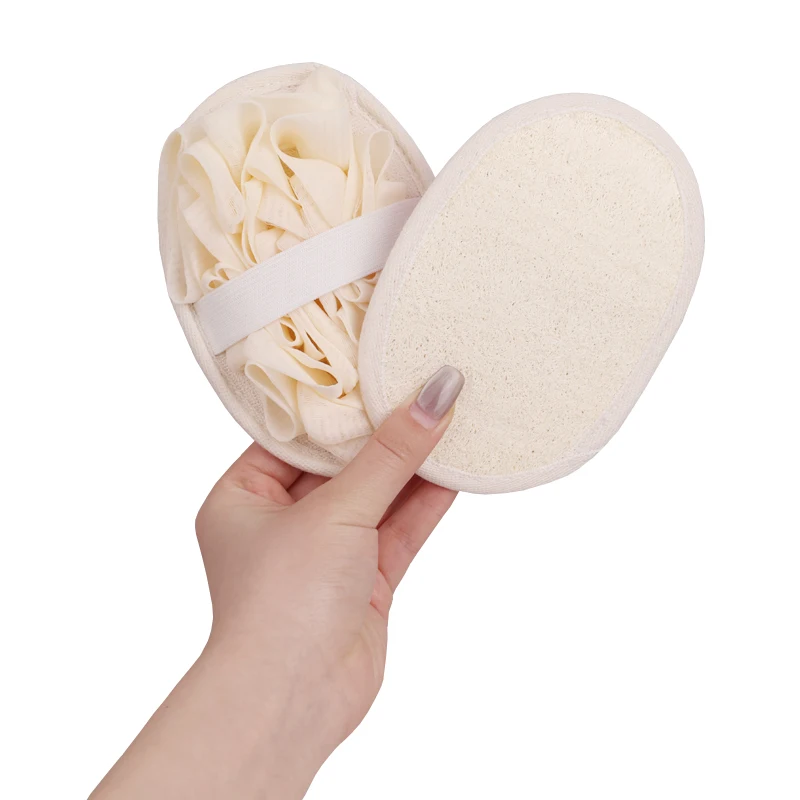 Natural Bath Loofah Brush Bath Loofah Sponge Shower Mesh Natural Loofah Sponge Bath Ball Shower Rub Remove Exfoliate Dead Skin