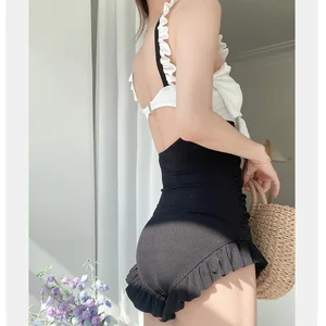 جديد 2022 أزياء كورية مثير ملابس السباحة مثير سليم صالح ملابس السباحة من قطعة واحدة أعلى 8 ملابس السباحة الضئيلة البطن - No7