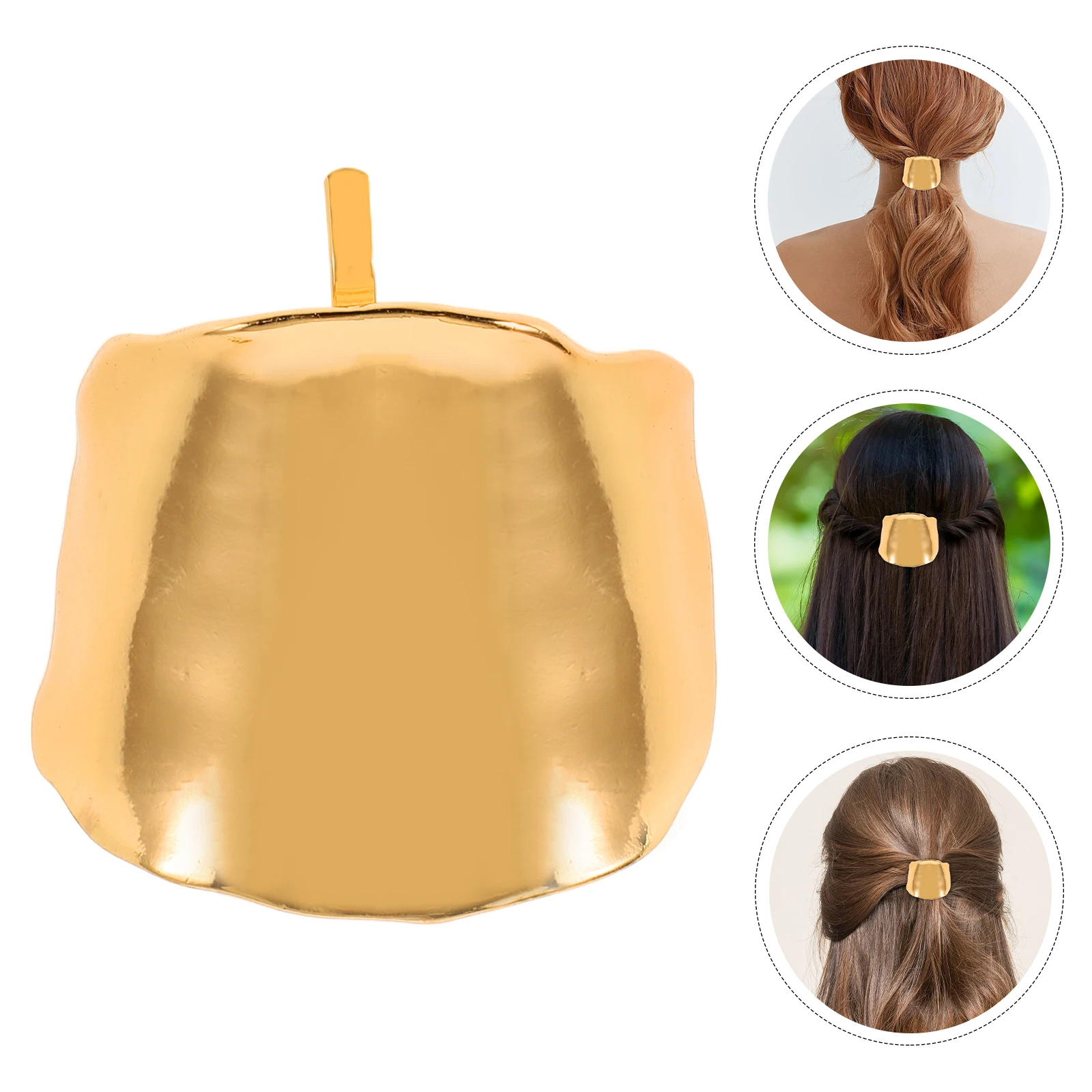 

Metal Hair Hook Hairpin Clips Zinc Alloy Decorative Ponytail Holders for Women Texture Stylish Buckle