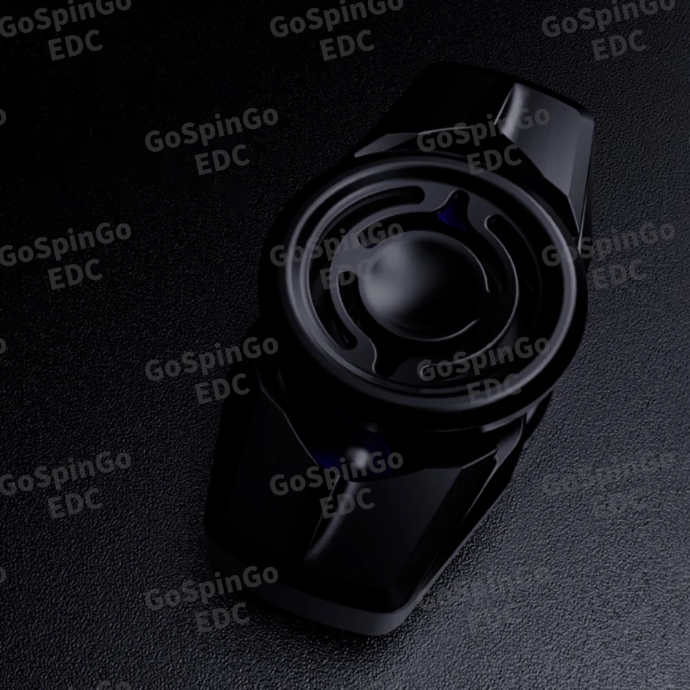 TS EDC Kabuto Fidget Spinner Stainless Steel Titanium  Handling Feel Two-Bladed Fidget Spinner