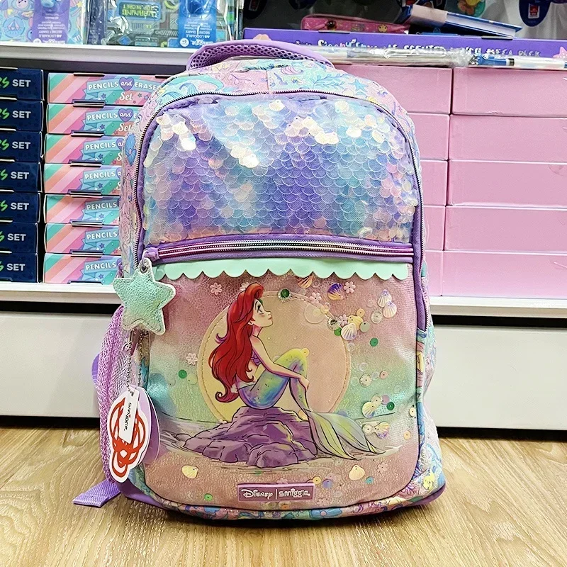 Genuine Disney Australia Smiggle Mermaid School Bag Children Stationery Student Pen Case Lunch Bag Backpack Children's Gift