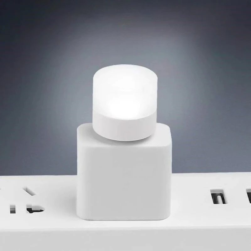 3Pcs Mini USB Night Light Warm White Eye Protection Book Reading Light-USB Plug Computer Mobile Power Charging LED night Lamp