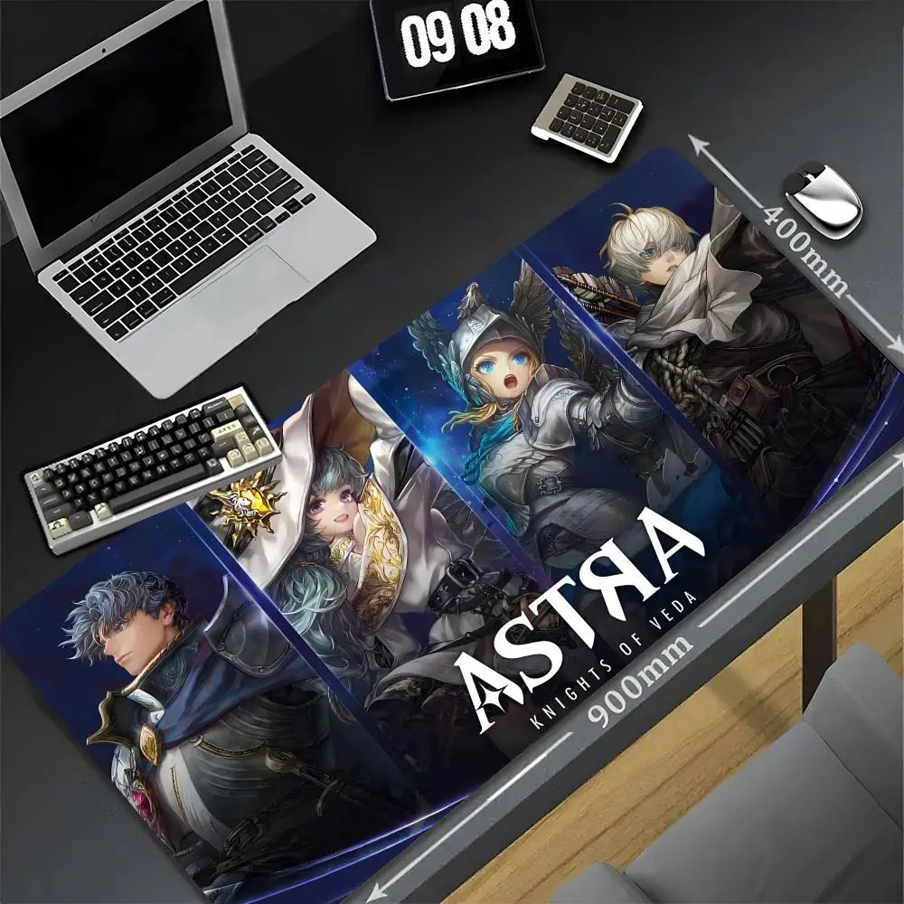 

Коврик для мыши ASTRA Knights Of Veda 90x40 см, настольный коврик Xxl, ПК, геймер, игровой компьютер, офисный коврик для мыши, клавиатура