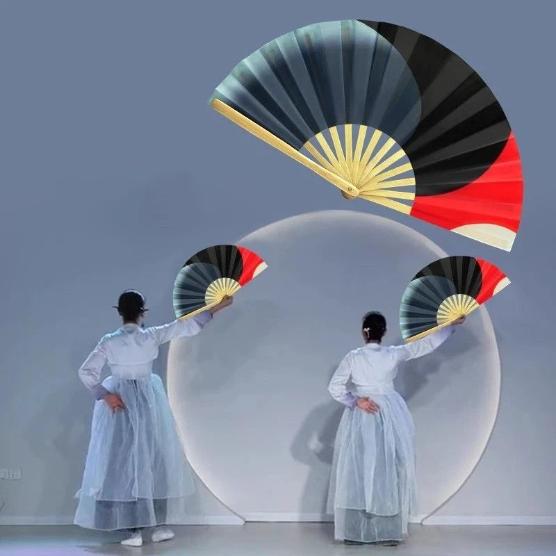 New Ink-wash Style Tai Chi Fan Square Dance Chinese Kung Fu Martial Arts Fitness Gymnastics Fan Chinese Taiji Chuan Props Fan
