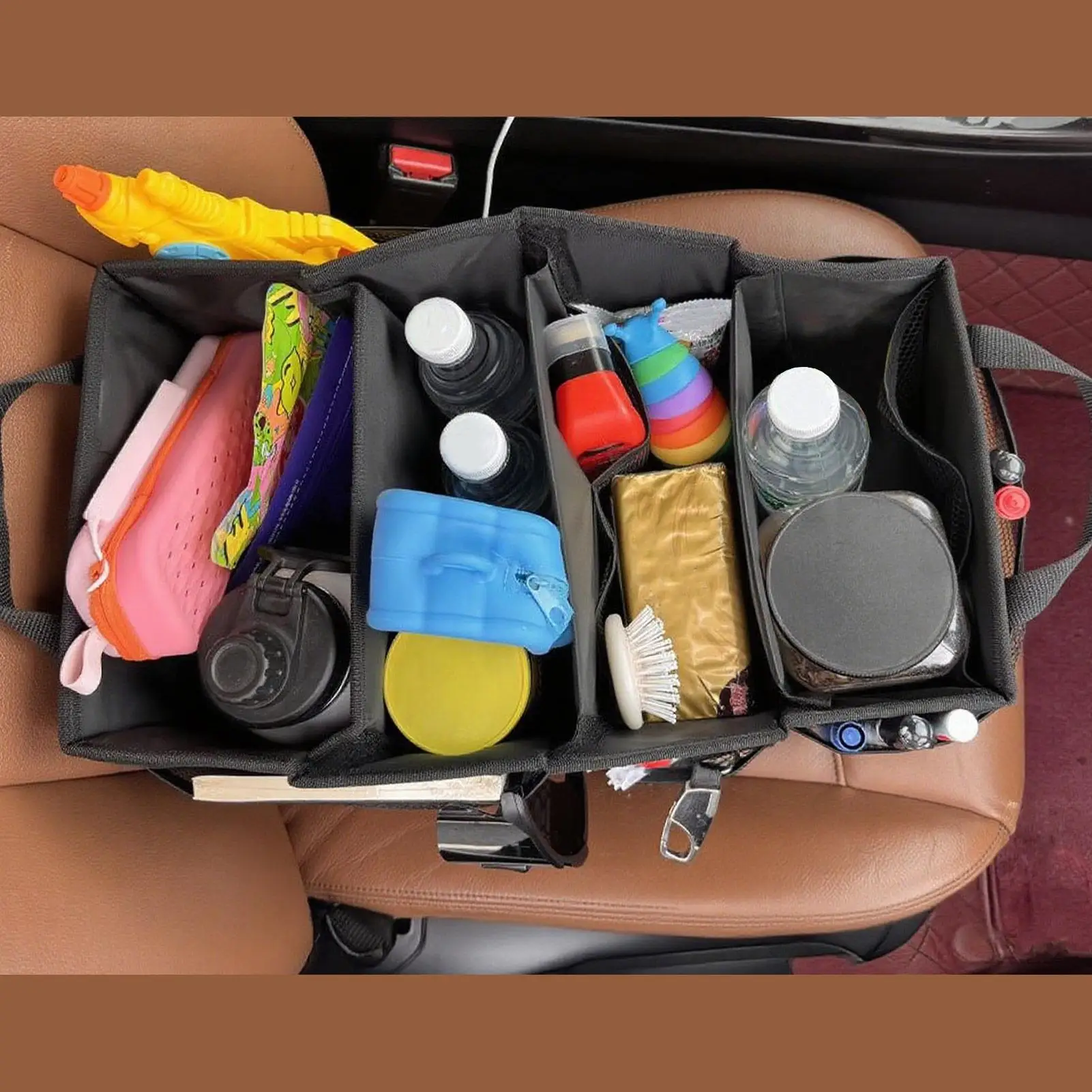 

Foldable Car Storage Box Large Capacity Trunk Organizer for Car Basket Oxford Fabric for Fire Extinguishers Children's Toys