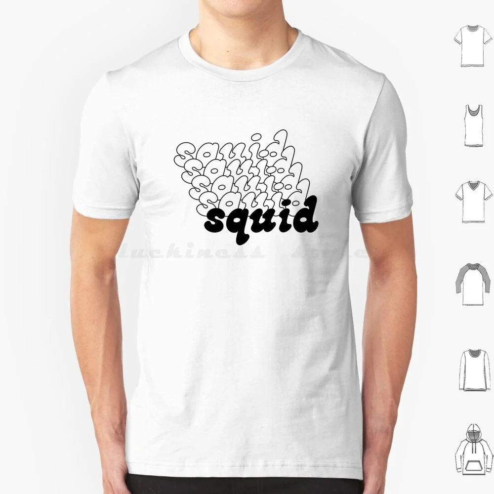 Squid Band Classic Logo T Shirt Big Size 100% Cotton Squid Band Uk Narrator Post Punk Gsk Houseplants Music The Cleaner