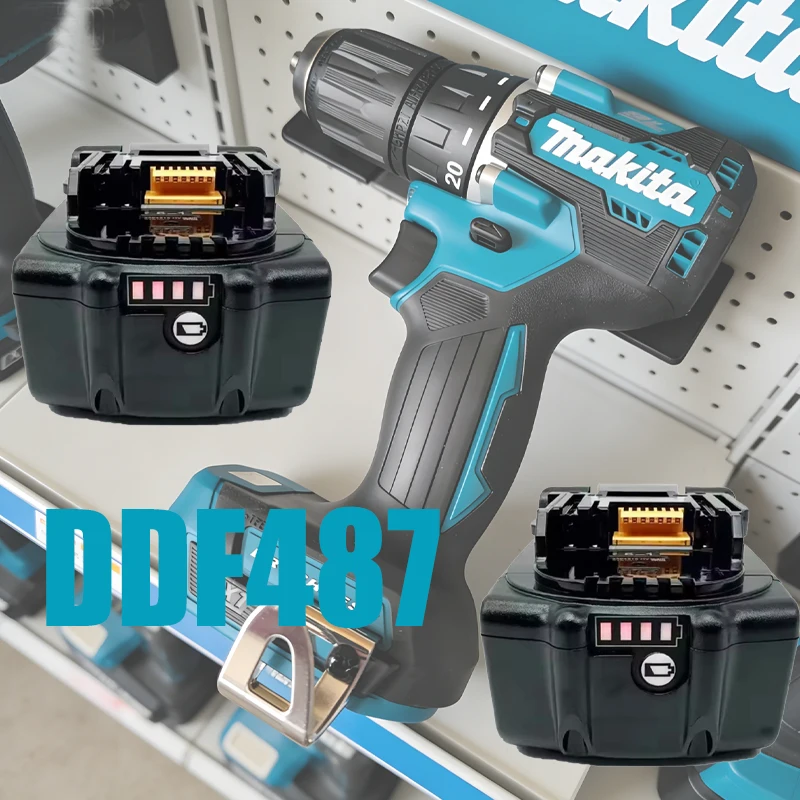 

18V Makita Battery 6000mAh DDF487 Cordless Driver Drill Brushless Electric Impact Screwdriver Rechargeable Power Tool 18V with