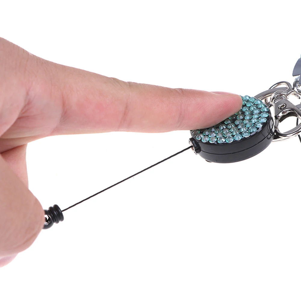 1Pc Rhinestone Lanyard Badge Reel Neck Straps Badge Holder Rope Work Card Lanyards Hang Rope Phone Anti-lost Strap Universal