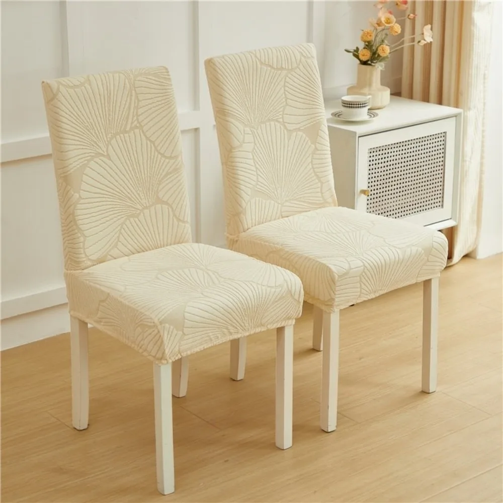 High Back Dining Chair Cover Stretch Jacquard Elastic Spandex Jacquard Chair Cover Slipcover Stretch Chair Cover Dining Room