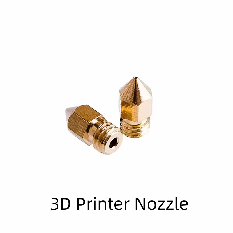 2 buah/lot nozel Printer 3D kepala ekstrusi nosel kuningan 1.75 aksesori Printer 3D nozel MK8