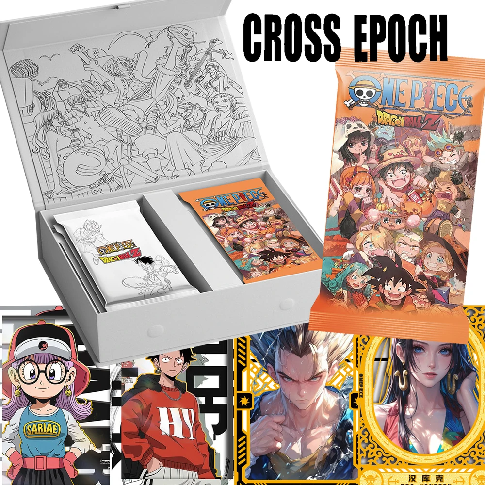 Kreuz Epoche Anime ein Stück Drachen ball Sammlung Karten sehr beliebte Charaktere Ruffy Sohn Goku niedlichen Q-Version Karte Kind Geschenk