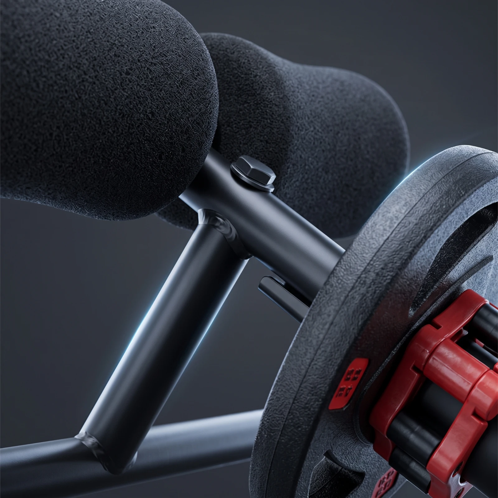 Shin Bar Detachable Tibialis Exerciser Tibialis Anterior Training Device Compact Shin Bar with Foam Pad Quick-Attach view 3