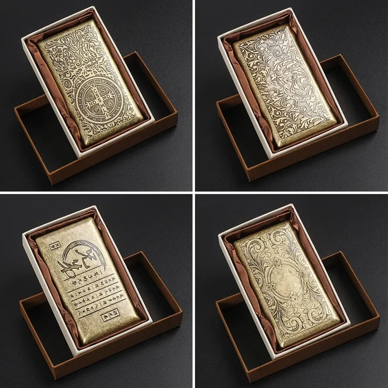 

20шт-футляры для сигарет, тонкие портсигареты, ретро-бронза.