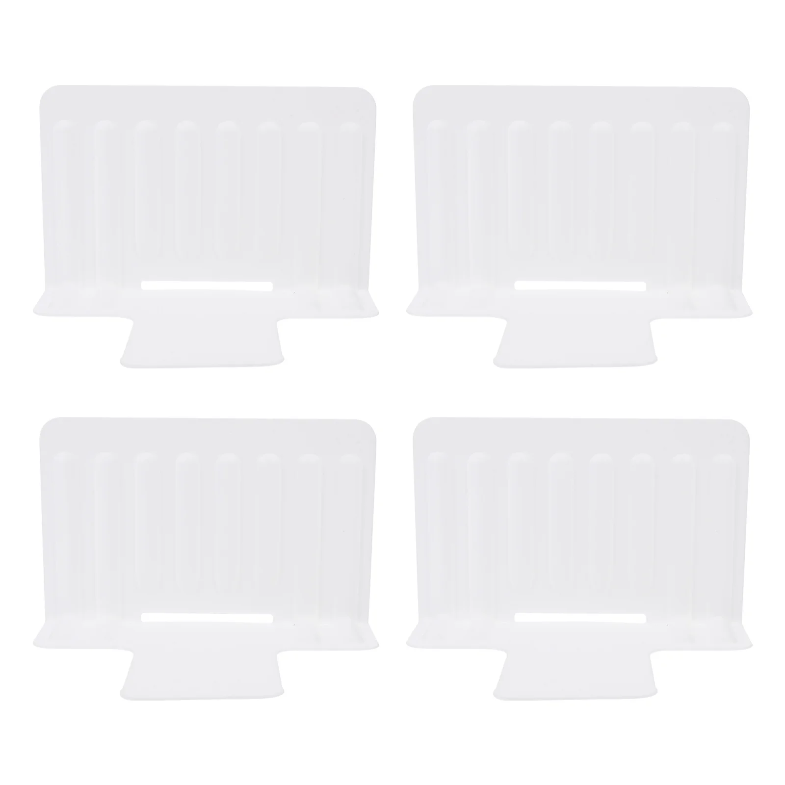 

4Pcs Plastic Shelf Dividers Adjustable Drawer Partition Organizer for Refrigerator Storage Plastic Drawer Dividers