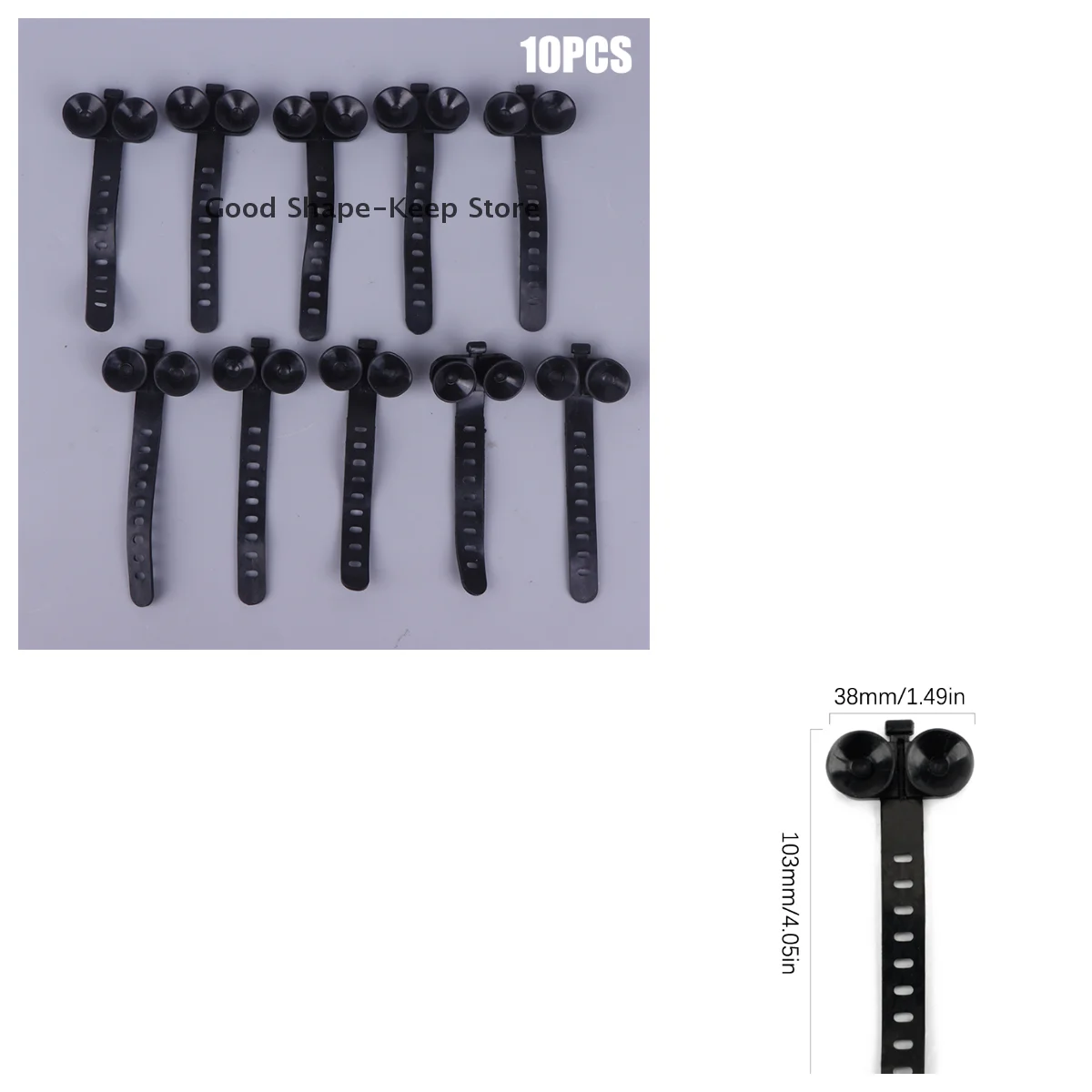10er-Pack Aquarium-Landschaftsbau-Saugnapf-Clips, feste Adsorptionsschnalle für die Veredelung von Aquarien, Luftröhre, Wasserrohr, Schlauch