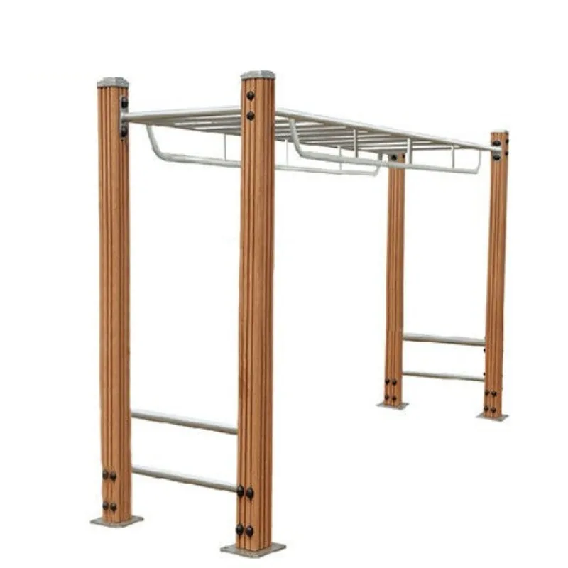 New durable wood-plastic arm exercise equipment, climbing ladders, outdoor sports, fitness equipment