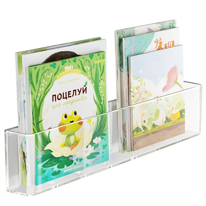 Acrylic Picture Book Display Stand Bookshelf Children\'s Wall Behind the Door Reading Magazine Storage Wall Hanging Bookshelf