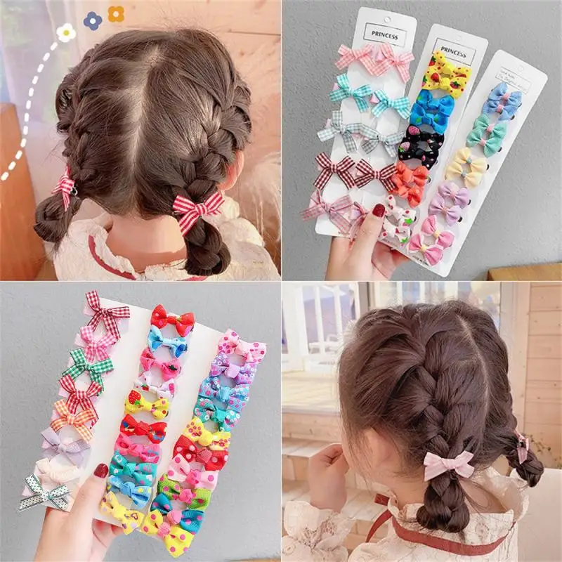 New Year Festival Sweet Red Fabric Filled Cotton Bow Comfortable Girl Bangs Clip Cartoon Candy Bangs Hairpin Hair Accessories