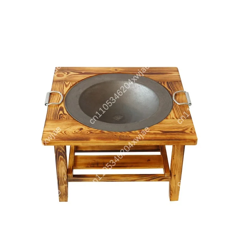 Household Charcoal Stove Brazier Barbecue Grill with Tripod Stand for Outdoor Camping Heating Cooking Tea Winter
