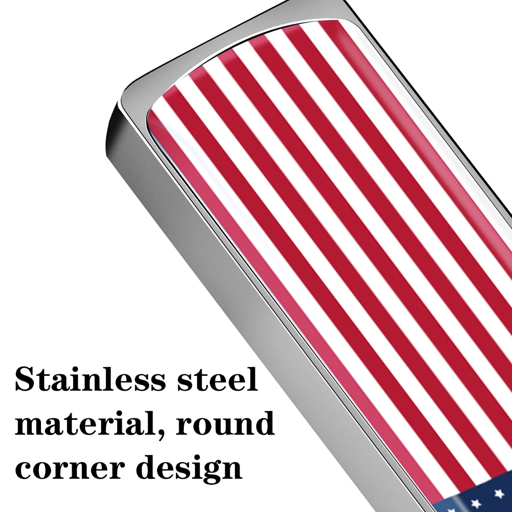 Car Styling Keyring National Flag USA Badge Keychain Key Holder Decor For Tesla Model 3 Model Y Model Y Juniper Model 3 Highland - view 6