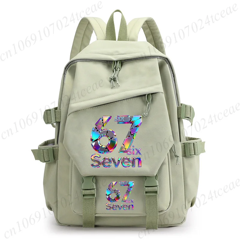 Girl School Bag Cartoon Backpack Back Pack for Teenager Women Children Schoolbag Six Seven 67 Meme Anime Primary High Bagpack