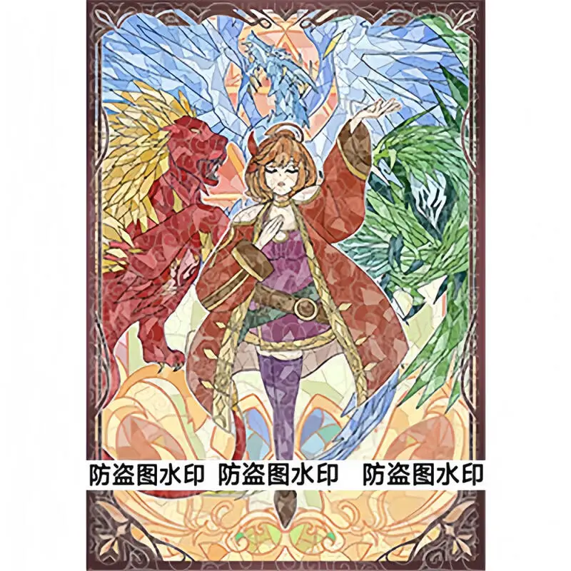 

60 шт./набор Yu-Gi-Oh! Защитный чехол для коллекционных карт Adamancipator Researcher Flash Card Sleeve, аниме-игры, 63*90 мм, подарок, игрушка