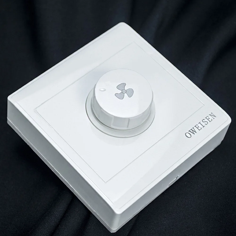 Adjustable Rotary Fan Switch 86 Type Surface Mounted Controller For Ventilation Power Regulator Smooth Airflow Control Device