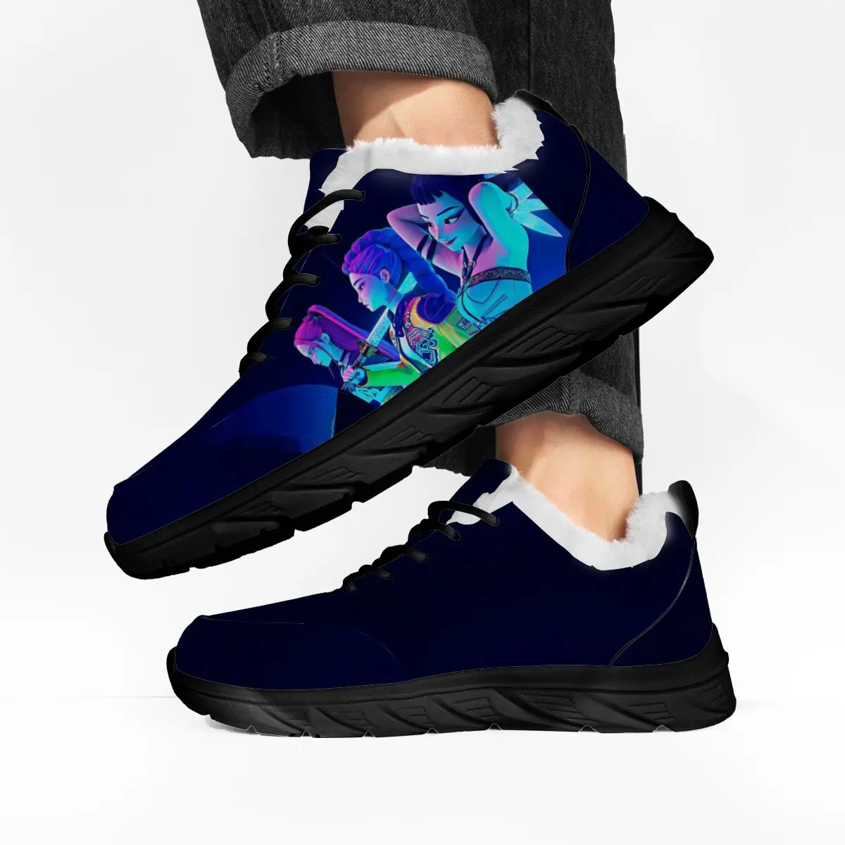 Модная повседневная спортивная обувь с низким берцем и круглым носком для пар, модная повседневная спортивная обувь с принтом виртуальных персонажей